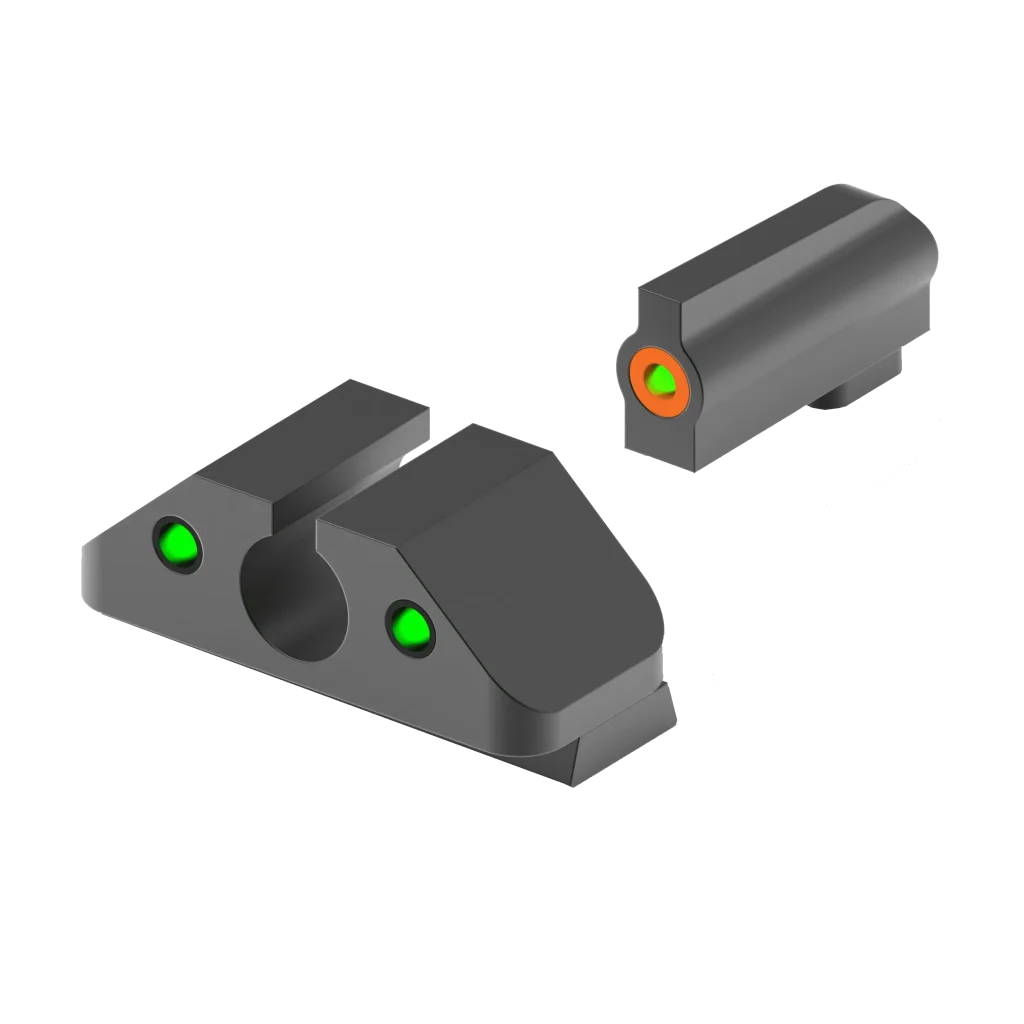 Orange Tritium Night Sights – Dual Picture Pistol Accuracy Upgrade