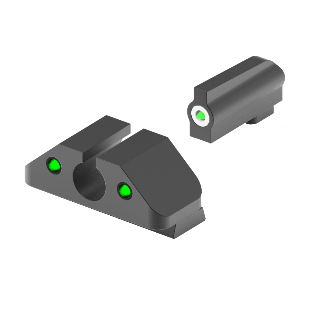 Tritium Night Sights Dual Picture Sights Elevate Your Shooting Intuitive Design Precision Accuracy North Forest Arms Burlington, NC Handgun Sights Firearms Accessories Shooting Range Equipment Quality Craftsmanship Gunsmith Services Tactical Gear