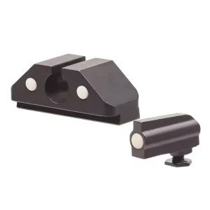 Dual picture sights for Glock pistols featuring innovative concentric circle sight alignment