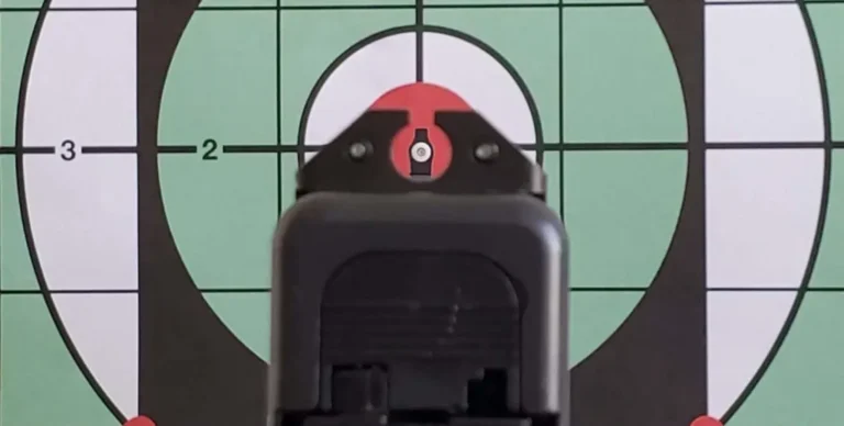 Precision Sights on Handgun