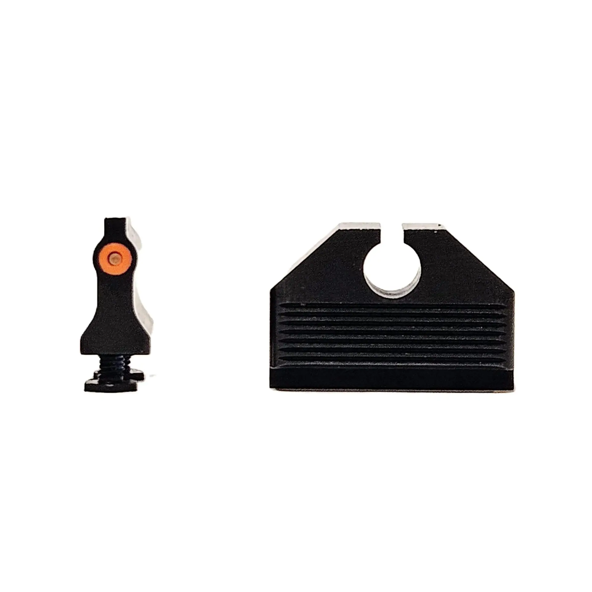 Dual Picture Tritium Night Front Sight for Glock double stack, Walther PDP, Ruger RXM, etc. - Orange - Optics Ready/Suppressor Height .211 inches taller than our standard sights