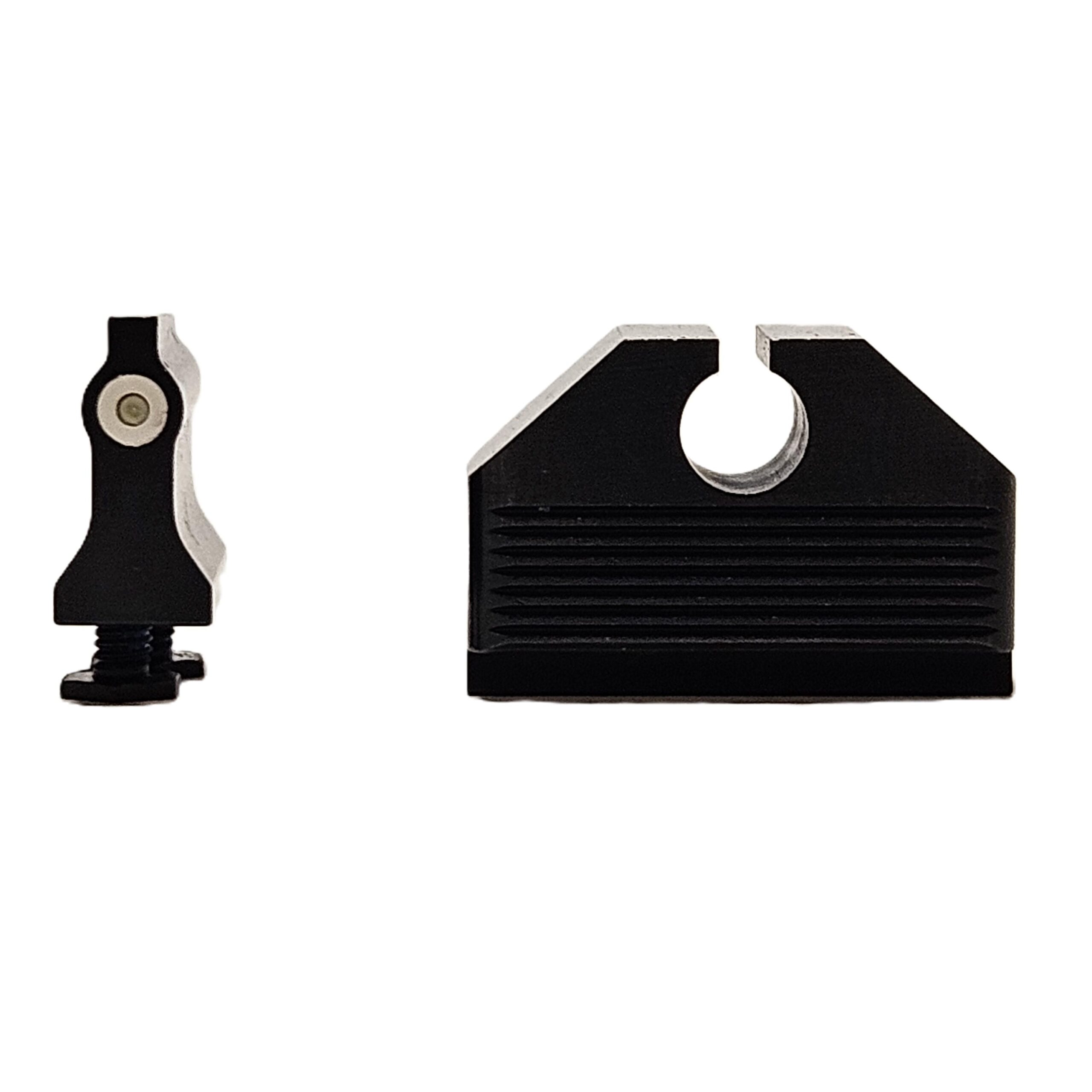Dual Picture Tritium Night Front Sight for Glock double stack, Walther PDP, Ruger RXM, etc. - White - Optics Ready/Suppressor Height .211 inches taller than our standard sights