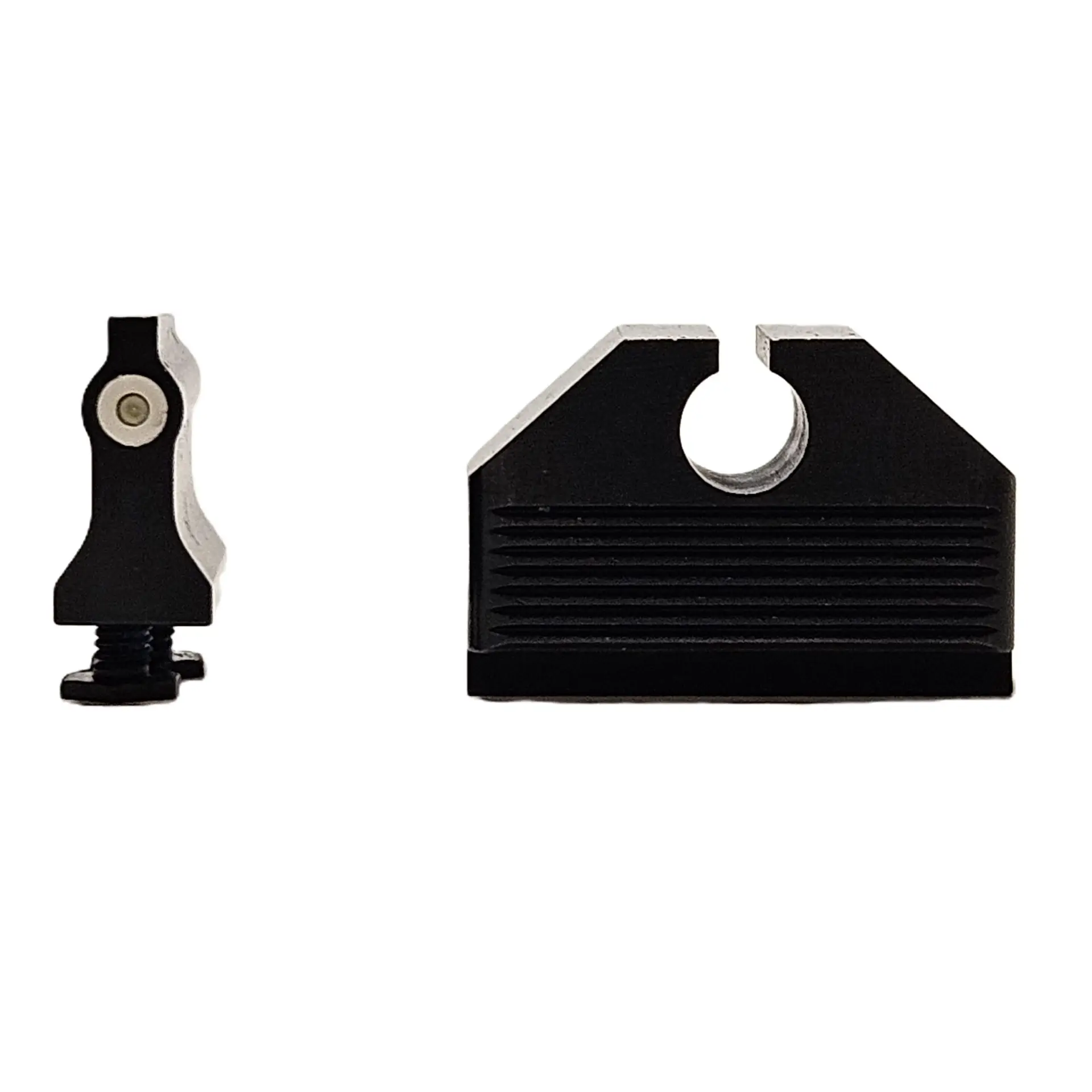Dual Picture Tritium Night Front Sight for Glock double stack, Walther PDP, Ruger RXM, etc. - White - Optics Ready/Suppressor Height .211 inches taller than our standard sights
