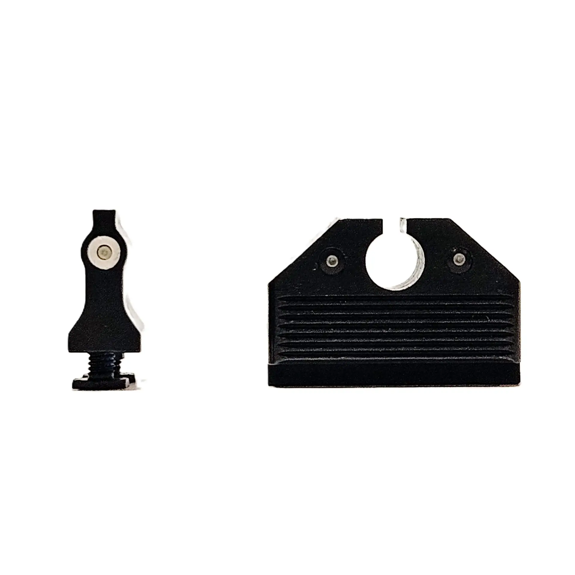 Dual Picture Tritium Night Sights for Glock double stack, Walther PDP, Ruger RXM, etc. - White - Optics Ready/Suppressor Height .256 inches taller than our standard sights